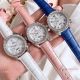New Copy Omega Speedmaster Chronograph watches SS Blue Leather Band (2)_th.jpg